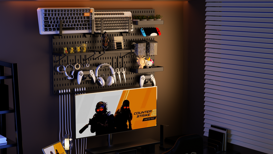 Transform Your Gaming Setup with Pegboards: The Ultimate Organization Hack