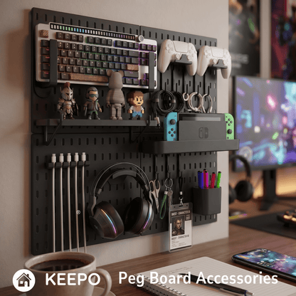 Keepo Peg Board Accessories 2 Controller Holder - Keepo