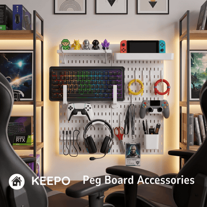 Keepo Peg Board Accessories 2 Controller Holder - Keepo