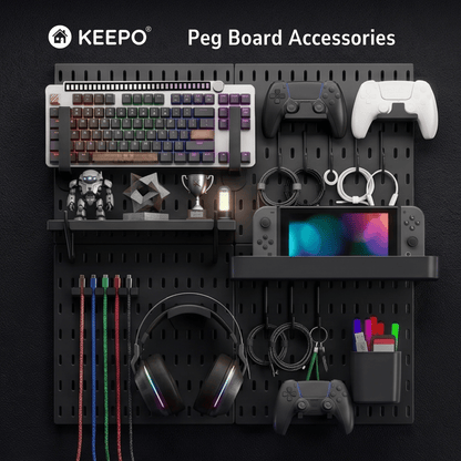 Keepo Peg Board Accessories 2 Panel Shelves - Keepo